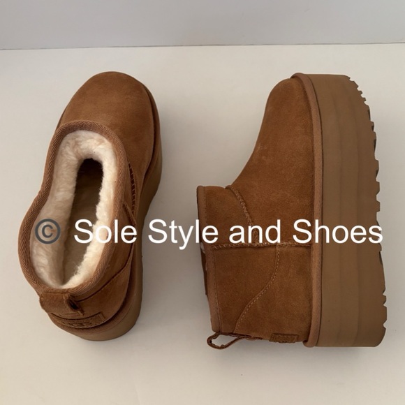 UGG Classic Ultra Mini Platform Boots Chestnut RETAIL $170 - Picture 5 of 15